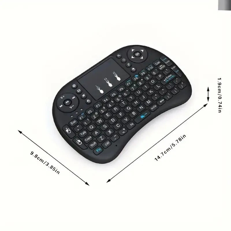 GAMINJA i8 Mini 2.4G Wireless Air Mouse & Keyboard – Touchpad Remote for Android TV, PC & Smart TV