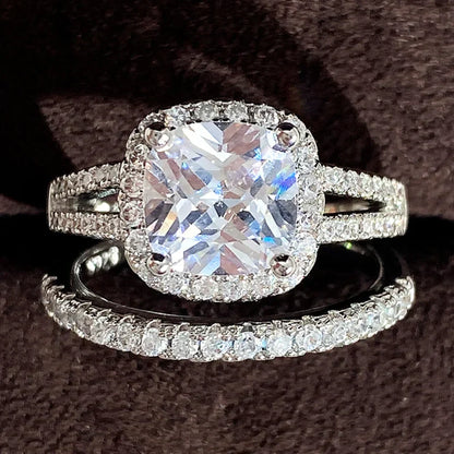 Set of 14 Imported Ring Set (14 Styles 925 sterling silver designer Rings Set Round Cut Wedding Rings For Women Fashion Engagement Rings Jewelry personalized)