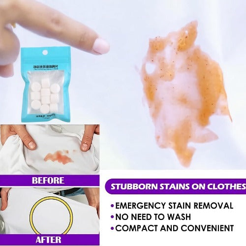 China Imported 10pcs Effervescent Clothes Stain Remover Tablets