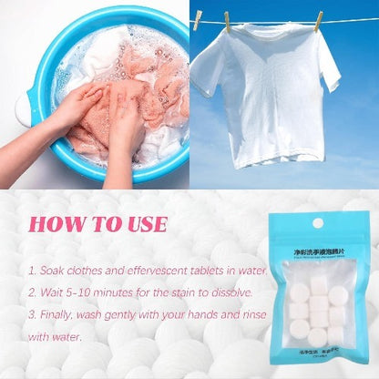 China Imported 10pcs Effervescent Clothes Stain Remover Tablets