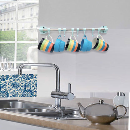 8 Hooks Kitchen Accessories Organizer Rack & Cloth Hanging Stand