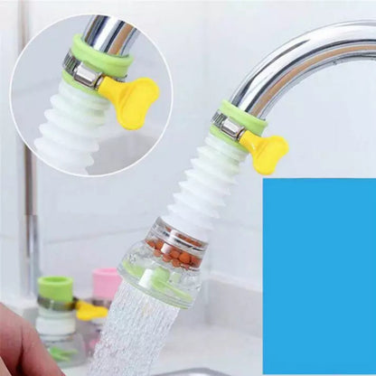 Fan Faucet 360 Degree Rotatable Spray Head Tap Faucet Filter Nozzle for Kitchen