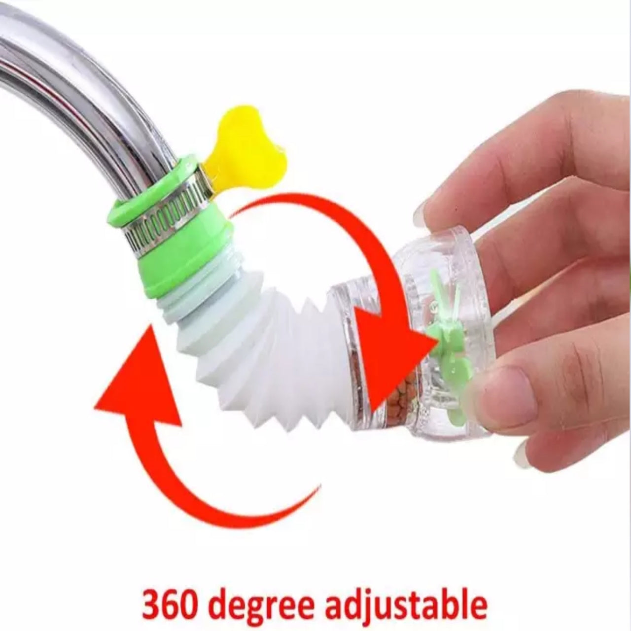 Fan Faucet 360 Degree Rotatable Spray Head Tap Faucet Filter Nozzle for Kitchen